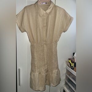 NEW LaLavon Gingham Mini Dress